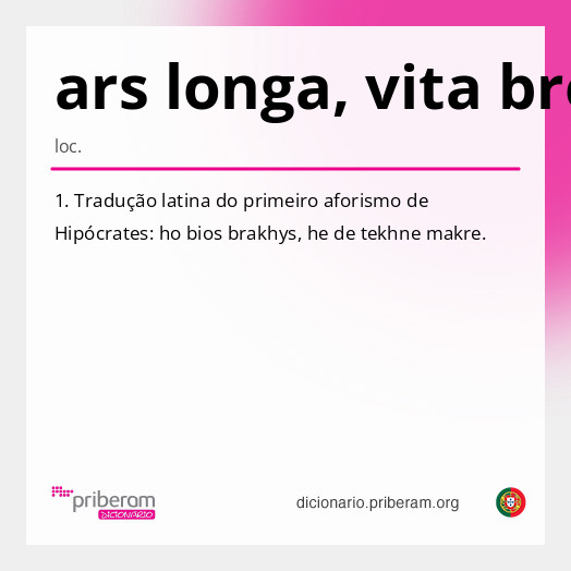 Significado de ars longa, vita brevis